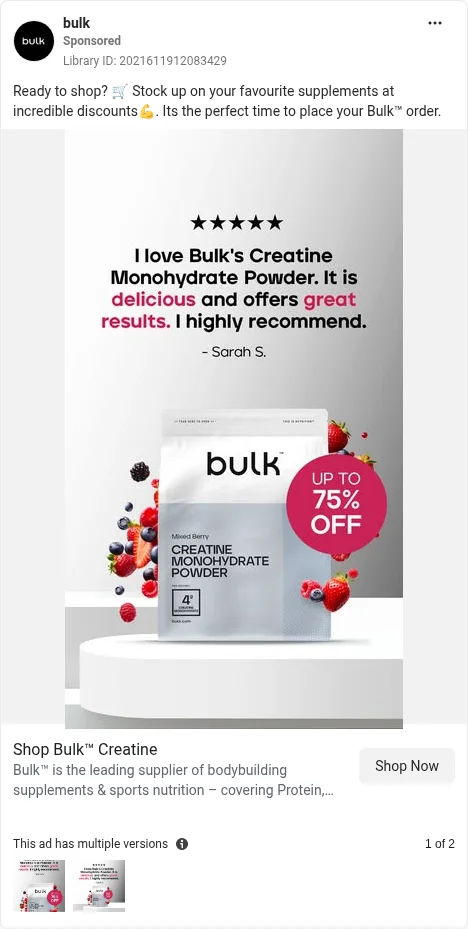 Based on Ad Library ID 2021611912083429 — Bulk public Meta creative (left-column crop).